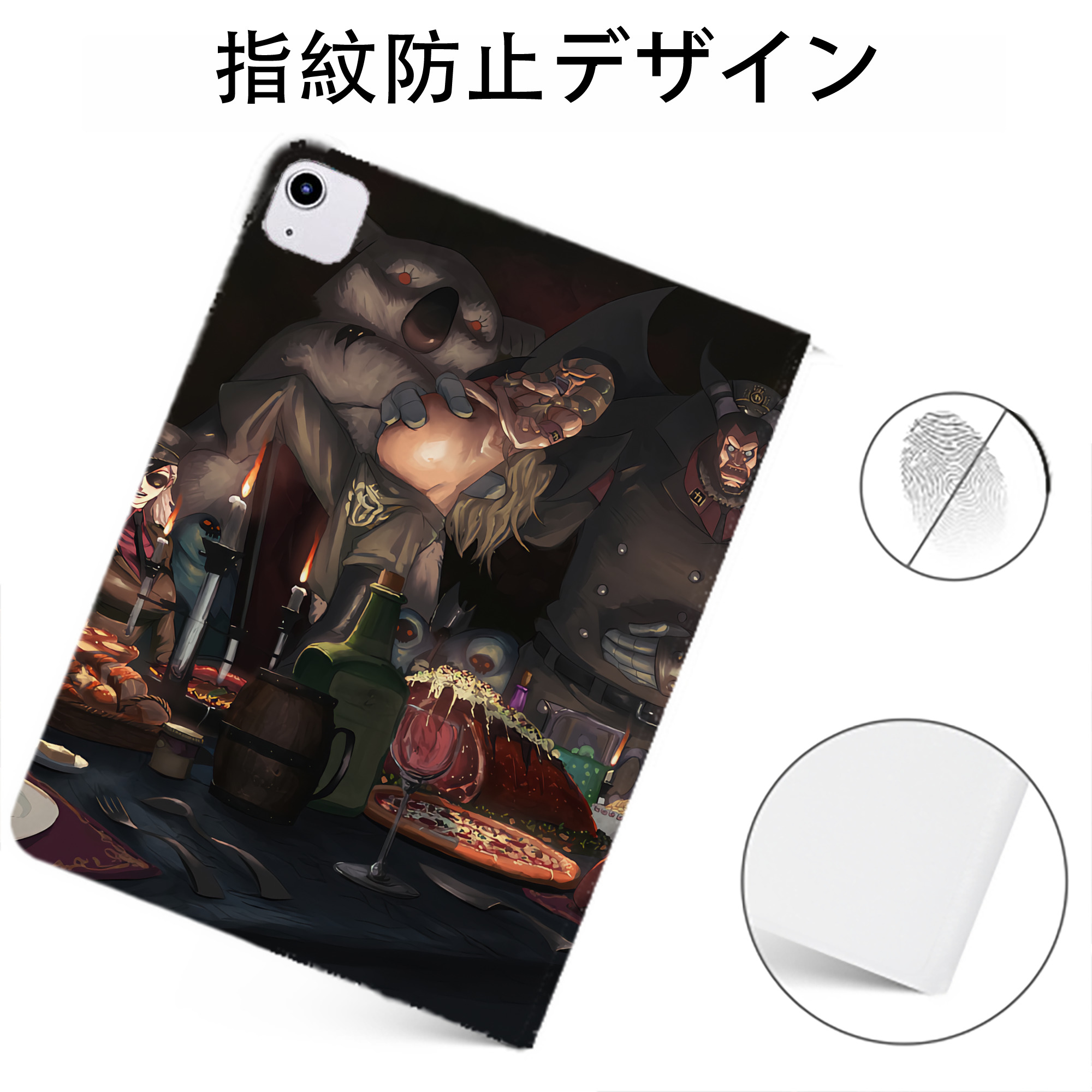 （画像用） ワンピース ONE PIECE IPadケース ペンホルダー付き ブックスタイルデザイン